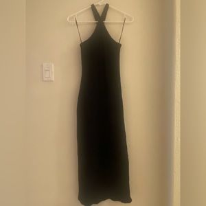 Old Navy Fitted Halter Midi Dress